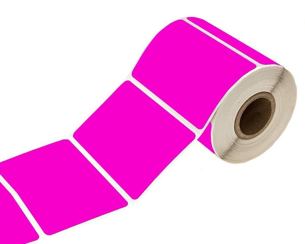 4012 Rectangular Pink Color Coding Label Stickers 2 x 3 Inch Color-Code - Picture 7 of 8